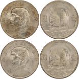 China, a pair of 'Junk' silver dollars, 1934, (Y-345 and LM-110),