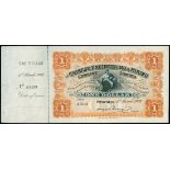 Chinese Engineering & Mining Company Limited, $1, 1902, Tongshan, remainder, serial number A3133, N