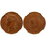 Straits Settlements, 1 cent, 1898,