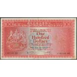 The HongKong and Shanghai Banking Corporation, ERROR NOTES, $100, 31.3.1976, serial number 116546 W