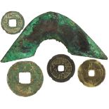 China, a large group of 23 cash coins fron the Warring States to the Qing Dynasty,