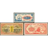 People's Bank of China, 1st series renminbi 1948-49, (Pick 800, 808 and 831),