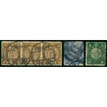 China Collections and Ranges 1897-98 used ICP and CIP coiling dragons ½c. to 10c.,