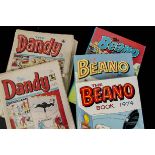 Comics, a collection of approx 140 Dandy comics from 1972/3 /4/5/6, together with The Beano Books,