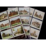 Cigarette Cards, Architecture, three sets by Wills to include Public Schools, Beautiful Homes and