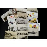 Postcards Mixed, approx 900 cards loose and in vintage album from the early 1900 and later.