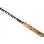 Angling Equipment, a Dermot Wilson ,Wallop Salmon fly rod 14', #10-11 together with a rod bag and