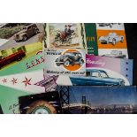 Motoring, a good selection of vintage dealer brochures including, Fiat, Berkeley, Zephyr Six,