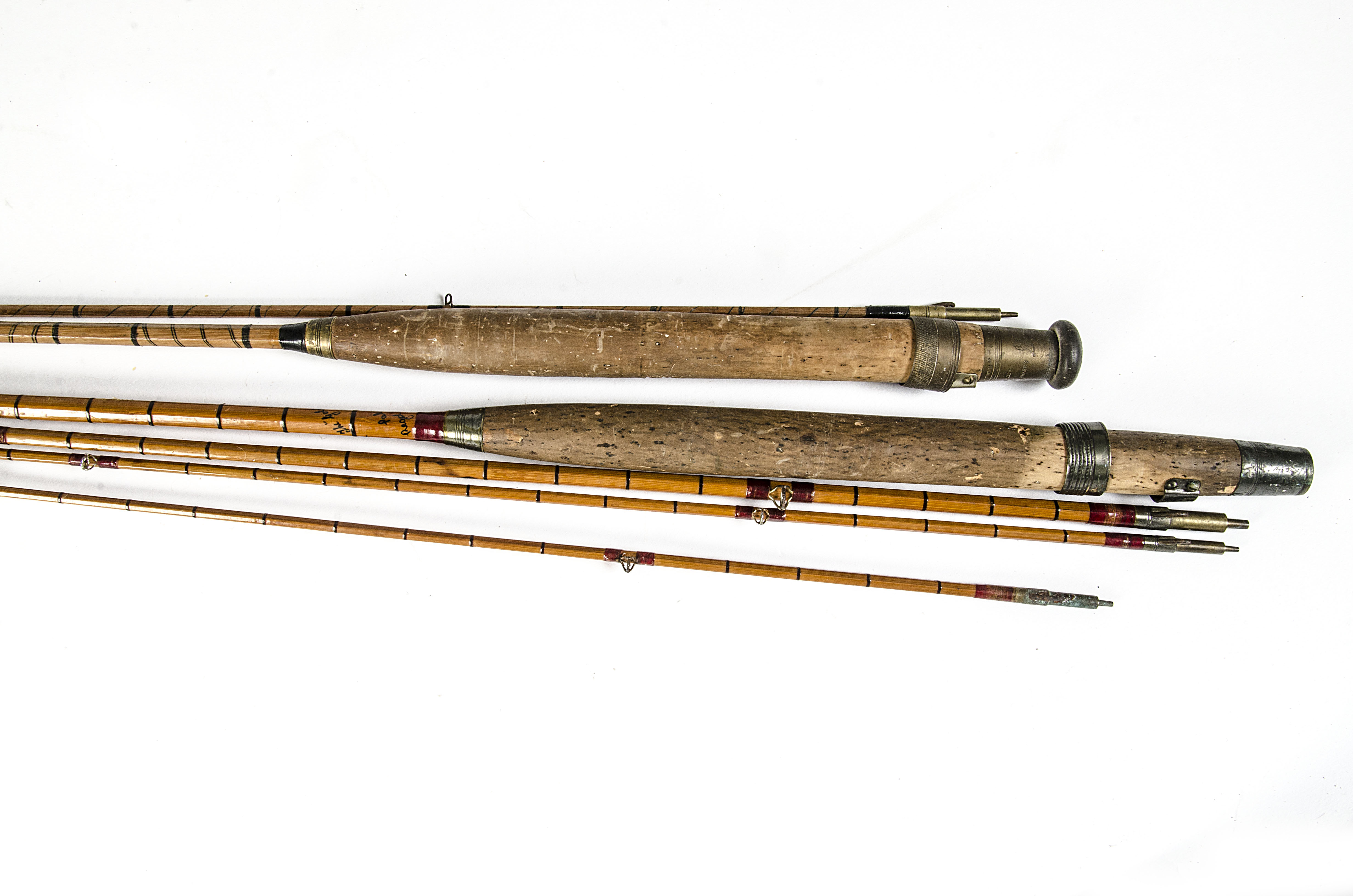Angling Equipment, a Hardy's "The Gold Medal" Palakona hexagonal cane rod, 10ft, 4pcs including