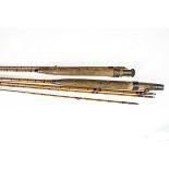 Angling Equipment, a Hardy's "The Gold Medal" Palakona hexagonal cane rod, 10ft, 4pcs including