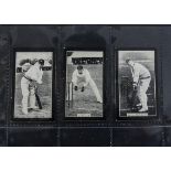 Cigarette Cards, Smith's, Champions of Sport (blue back), 3 cricket subjects, Clement Hill (slight