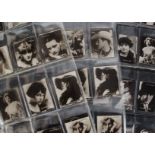 Cigarette Cards, Cinema Stars, three part sets by Society JOB, Cinema Stars, different sizes (135