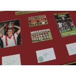 Liverpool FC, limited edition picture by Patrick Loan, 610/850 showing year 2000/01 when Liverpool