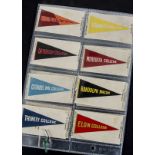 Foreign Cigarette Silks, USA Colleges, ATC (Contentnea) College Pennants, 6 Pennants with Company
