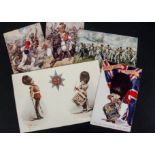 Postcards Military, a good collection of approx 250 cards in modern album including, History and