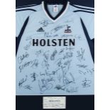 Tottenham Hotspur, a Holsten shirt framed and glazed showing signatures of Glen Hoddle, Darren