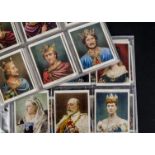 Cigarette Cards, Royalty, Players Kings & Queen of England, two sets, one of each size (vg)