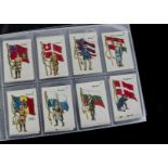 Foreign Cigarette Silks, Military, La Favourita (Canary Isles) Flags & Soldiers part set (M35)