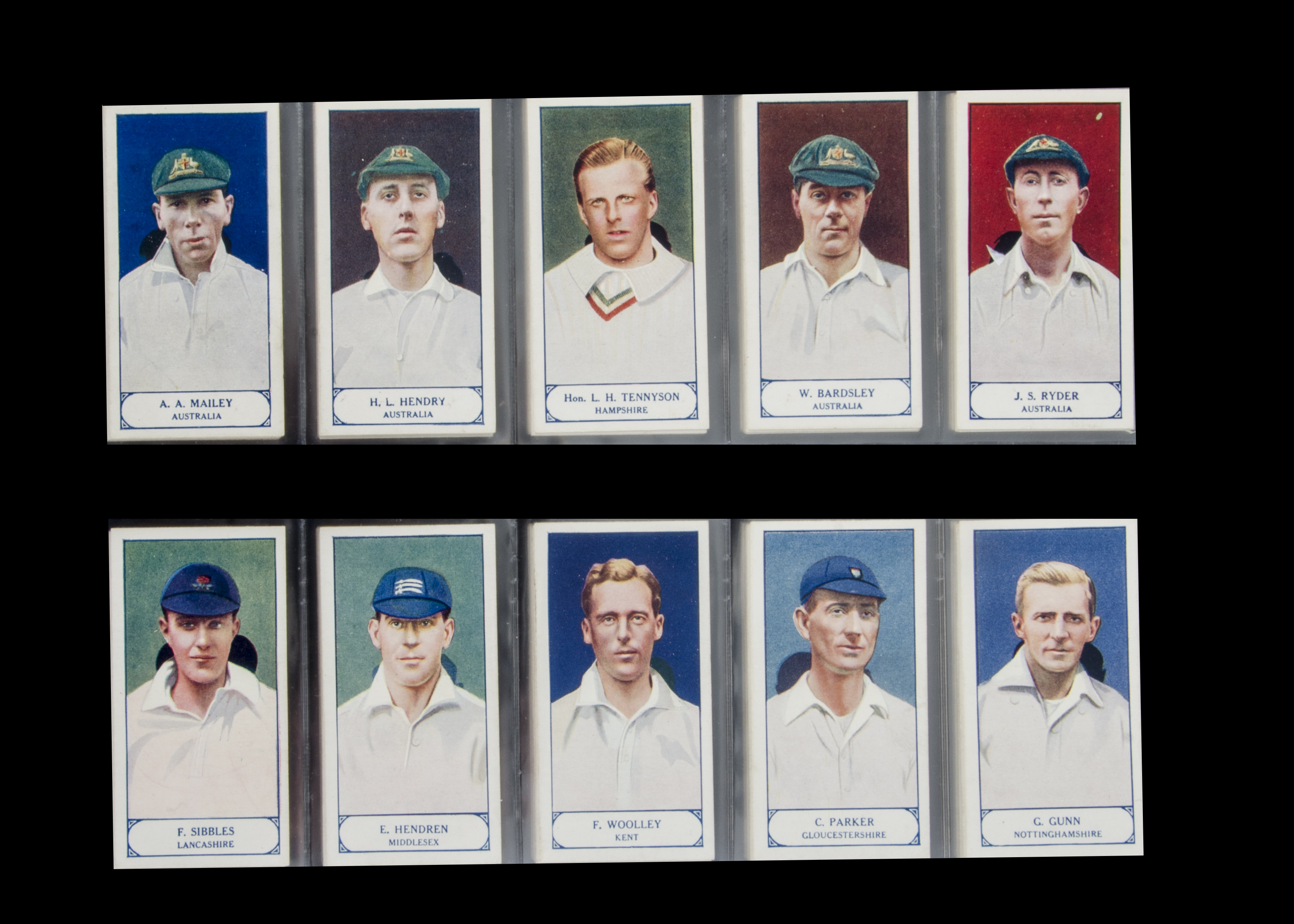 Cigarette Cards, Cricket, Pattreiouex, Cricketers Series (set, 75 cards) (vg)