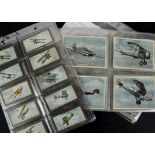 Cigarette Cards, Aeroplanes, a selection to include Player's Overseas Issue Aeroplane Series, Ardath