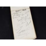 Football autograph, a huge number of autographs from the 1944-1945 era obtained by Bert Brown who