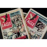 Comics, a large collection of approx 300 Eagle comics, mostly 1950/51/52/53/54/55, condition