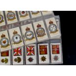 Cigarette Cards, Military, Players sets to include RAF Badges, Regimental Standards & Cap Badges and
