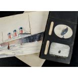 Ephemera photographs, a small collection of vintage photographs in album including, Graf Zeppelin,