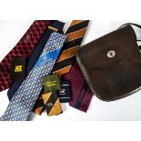 Motoring Clothing, a large collection of approx 150 Bus/Coach Company ties together with a coin bag,