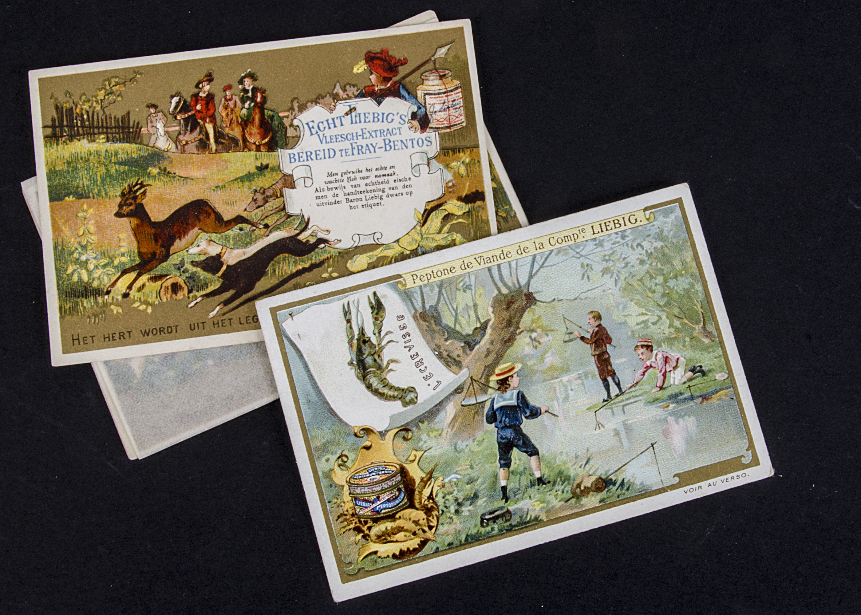 Liebig Cards, Hunting and Fishing, Hunting Deer (F191), Hunting in Different Countries (F233),