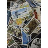 Cigarette Cards, a large collection of loose cards, various genres, mainly Wills and Players, some