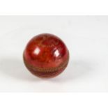 Freddie Trueman, autographed Grasshopper cricket ball