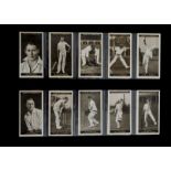 Cigarette Cards, Cricket, Ogden's, Australian Test Cricketers (set, 36 cards plus one plain backed
