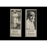 Trade Cards, Cricket, Canada, Willard's Chocolates, Sports Series, two type cards, both cricket,