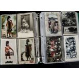 Postcards Military, a collection of approx 450 cards from the early 1900 to modern, in two modern