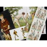 Ephemera Scraps, a good collection of Victorian scraps, mostly sports ,including, cricket, rugby,