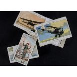 Cigarette Cards, Aviation, Wills' Aviation (gd/vg) together with (A.T.C.) Mills, History of Aviation