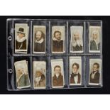 Cigarette Cards, Player's Ever Day Phrases (by Tom Browne)(poor) together with Famous Authors &