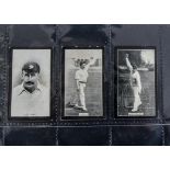 Cigarette Cards, Smith's, Champions of Sport (blue back), 3 cricket subjects, Lord Hawke (slight