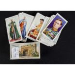 Cigarette Cards, Player's, a variety of topics, complete sets to include Celebrated Gateways, Gems