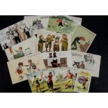 Postcards loose, an interesting collection of approx 100 cards from the early 1900's to modern