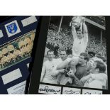 Tottenham Hotspur, two framed and glazed photographs, colour photograph of FA cup win 1967 with four
