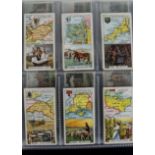 Cigarette Cards, Player's a variety of complete sets in a modern album to name Counties & Their