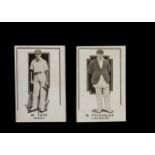 Cigarette Cards, Cricket, Australia, G.G. Goode, Prominent Cricketers, two type cards, M. Tate