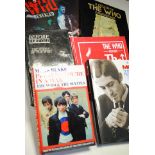 The Who, eight hard and soft back books in good condition