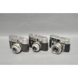 Three Voigtländer Cameras, including Vito Automatic, Vito Automatic I and Dynamatic II (3)