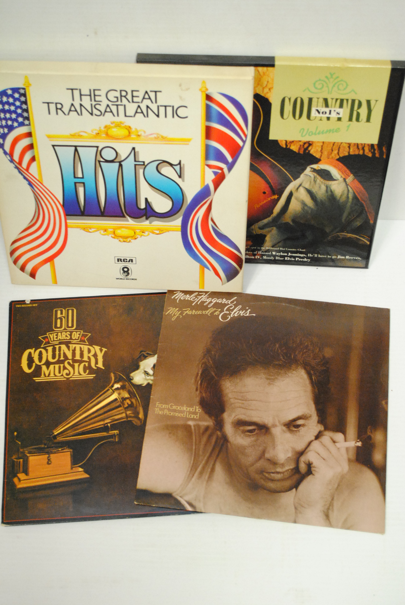 Country Music, thirty plus and four box sets various years and conditions including many