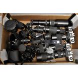 A Selection of Various Cameras & Lenses, including Nikon EM, Praktica BX20 and more (a lot)