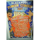 Circus Poster, Blackpool Tower Circus March 29th 1956
