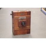 An A. Schaeffner Wooden Tailboard Camera, with SOM Berthiot Perigraphe Series VI No.6 f/6.8 180mm